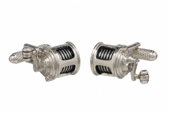 Anglers Fishing Reel Cufflinks